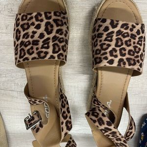 Cheetah Ankle Strapped Sandler